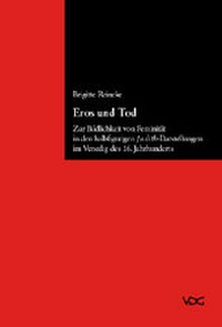 Abbildung von: Eros und Tod - VDG Weimar - Verlag und Datenbank für Geisteswissenschaften