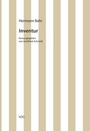 Cover: Hermann Bahr / Inventur - VDG Weimar - Verlag und Datenbank f&uuml;r Geisteswissenschaften