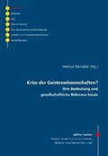 Cover: Krise der Geisteswissenschaften? - VDG Weimar - Verlag und Datenbank f&uuml;r Geisteswissenschaften
