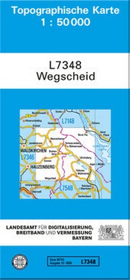 Abbildung von: TK50 L7348 Wegscheid - Landesamt für Digitalisierung, Breitband und Vermessung, Bayern