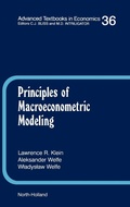 Cover: Principles of Macroeconometric Modeling: Volume 36 - North-Holland