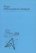 Cover: Frege, Philosophical Analysis - J.H.R&ouml;ll Verlag