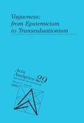 Cover: Vagueness: from Epstemicism to Transvaluationosm - J.H.R&ouml;ll Verlag