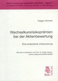 Cover: Wechselkursrisikopr&auml;mien bei der Aktienbewertung - Josef Eul Verlag
