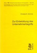 Cover: Zur Entwicklung des Unternehmerbegriffs - Josef Eul Verlag