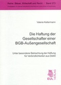 Cover: Die Haftung der Gesellschafter einer BGB-Au&szlig;engesellschaft - Josef Eul Verlag