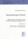 Cover: Verantwortung in Freiheit - Josef Eul Verlag