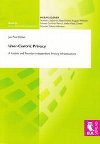 Abbildung von: User-Centric Privacy - Josef Eul Verlag