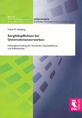 Cover: Sorgfaltspflicht bei Unternehmenserwerben - Josef Eul Verlag