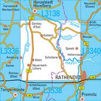 Abbildung von: L3338 Arneburg Topographische Karte 1:50000 - Landesamt für Vermessung und Geoinformation Sachsen-Anhalt (LVermGeo)