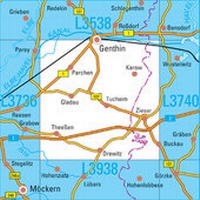 Abbildung von: L3738 Ziesar Topographische Karte 1:50000 - Landesamt für Vermessung und Geoinformation Sachsen-Anhalt (LVermGeo)