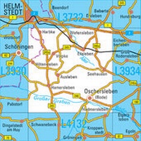 Abbildung von: L3932 Oschersleben (Bode) Topographische Karte 1:50000 - Landesamt für Vermessung und Geoinformation Sachsen-Anhalt (LVermGeo)