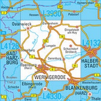 Abbildung von: L4130 Wernigerode Topographische Karte 1:50000 - Landesamt für Vermessung und Geoinformation Sachsen-Anhalt (LVermGeo)