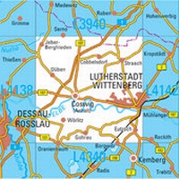 Abbildung von: L4140 Lutherstadt Wittenberg Topographische Karte 1:50000 - Landesamt für Vermessung und Geoinformation Sachsen-Anhalt (LVermGeo)