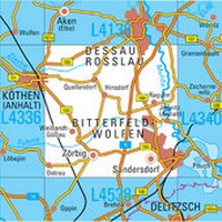 Abbildung von: L4338 Bitterfeld-Wolfen Topographische Karte 1:50000 - Landesamt für Vermessung und Geoinformation Sachsen-Anhalt (LVermGeo)