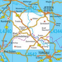 Abbildung von: L4342 Jessen (Elster) Topographische Karte 1:50000 - Landesamt für Vermessung und Geoinformation Sachsen-Anhalt (LVermGeo)