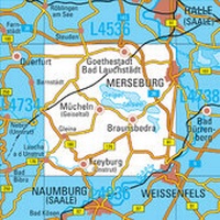 Abbildung von: L4736 Merseburg Topographische Karte 1:50000 - Landesamt für Vermessung und Geoinformation Sachsen-Anhalt (LVermGeo)