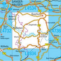 Abbildung von: L4734 Querfurt Topographische Karte 1:50000 - Landesamt für Vermessung und Geoinformation Sachsen-Anhalt (LVermGeo)