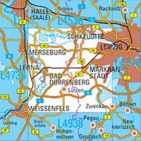 Abbildung von: L4738 Leipzig West Topographische Karte 1:50000 - Landesamt für Vermessung und Geoinformation Sachsen-Anhalt (LVermGeo)