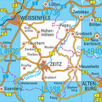 Abbildung von: L4938 Zeitz Topographische Karte 1:50000 - Landesamt für Vermessung und Geoinformation Sachsen-Anhalt (LVermGeo)
