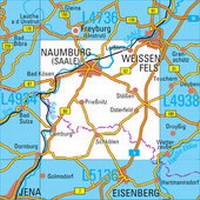 Abbildung von: L4936 Naumburg (Saale) Topographische Karte 1:50000 - Landesamt für Vermessung und Geoinformation Sachsen-Anhalt (LVermGeo)