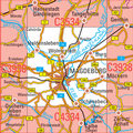 Cover: C3934 Magdeburg Topographische Karte 1 : 100 000 - Landesamt f&uuml;r Vermessung und Geoinformation Sachsen-Anhalt (LVermGeo)