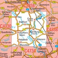 Cover: C4334 Bernburg (Saale) Topographische Karte 1 : 100 000 - Landesamt f&uuml;r Vermessung und Geoinformation Sachsen-Anhalt (LVermGeo)