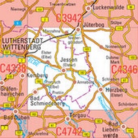 Abbildung von: C4342 Jüterbog Topgraphische Karte 1 : 100 000 - Landesamt für Vermessung und Geoinformation Sachsen-Anhalt (LVermGeo)