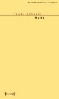 Enlarge image Cover: Muße - transcript