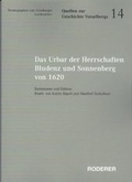 Cover: Das Urbar der Herrschaften Bludenz und Sonnenberg von 1620 - Roderer Verlag