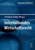 Cover: Internationales Wirtschaftsrecht - De Gruyter