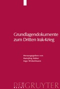 Cover: Grundlagendokumente Zum Dritten Irak-Krieg - De Gruyter