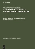 Cover: Strafgesetzbuch. Leipziger Kommentar / &sect;&sect; 339-358; Nachtrag zum StGB; Gesamtregister - De Gruyter