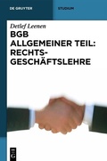 Bild: BGB Allgemeiner Teil: Rechtsgesch&auml;ftslehre - De Gruyter