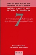 Cover: Schwerpunkt: Geschichte der Naturphilosophie / Focus: History of the Philosophy of Nature - Brill Deutschland
