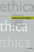 Cover: Moralisches Wissen - Brill Deutschland