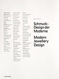 Cover: Schmuck-Design der Moderne - Arnoldsche