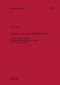 Cover: Aktuelle Fragen des Haftpflichtrechts - VVW Verlag Versicherungswirtschaft