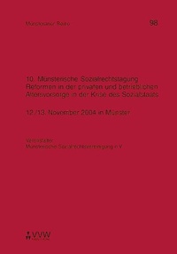 Abbildung von: Münsterische Sozialrechtstagung (10.) - VVW Verlag Versicherungswirtschaft