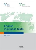 Cover: English insurance texts - VVW Verlag Versicherungswirtschaft