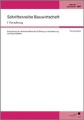 Cover: Entwicklung der Archintra-Methodik als Beitrag zur Verbesserung von Bauprozessen - Kassel University Press