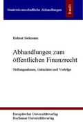 Cover: Abhandlungen zum &ouml;ffentlichen Finanzrecht - Bochumer Universit&auml;tsverlag Westdeutscher Universit&auml;tsverlag