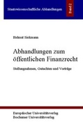 Cover: Abhandlungen zum &ouml;ffentlichen Finanzrecht - Bochumer Universit&auml;tsverlag Westdeutscher Universit&auml;tsverlag