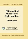 Cover: Philosophical Questions of Right and Law: West-East - Bochumer Universit&auml;tsverlag Westdeutscher Universit&auml;tsverlag