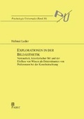 Cover: Explorationen in der Bild&auml;sthetik - Pabst Science Publishers