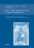 Cover: Ethical, Legal, and Social Issues in Organ Transplantation - Pabst Science Publishers