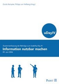 Enlarge image Cover: Information nutzbar machen - Pabst Science Publishers