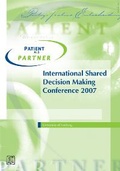 Cover: International Shared Decision Making Conference 2007 - Pabst Science Publishers