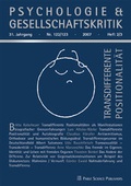 Cover: Transdifferente Positionalit&auml;t - Pabst Science Publishers