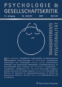 Enlarge image Cover: Transdifferente Positionalität - Pabst Science Publishers